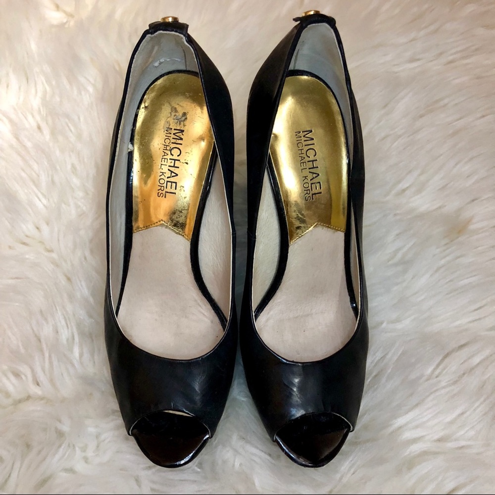 Micheal Kors Black Wedges OBO